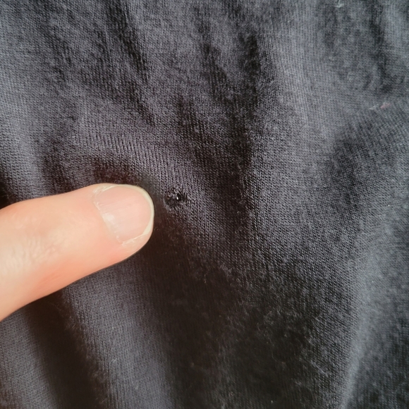 Nollie PacSun Split Side T-shirt Top Scoop Black XS - Picture 6 of 7